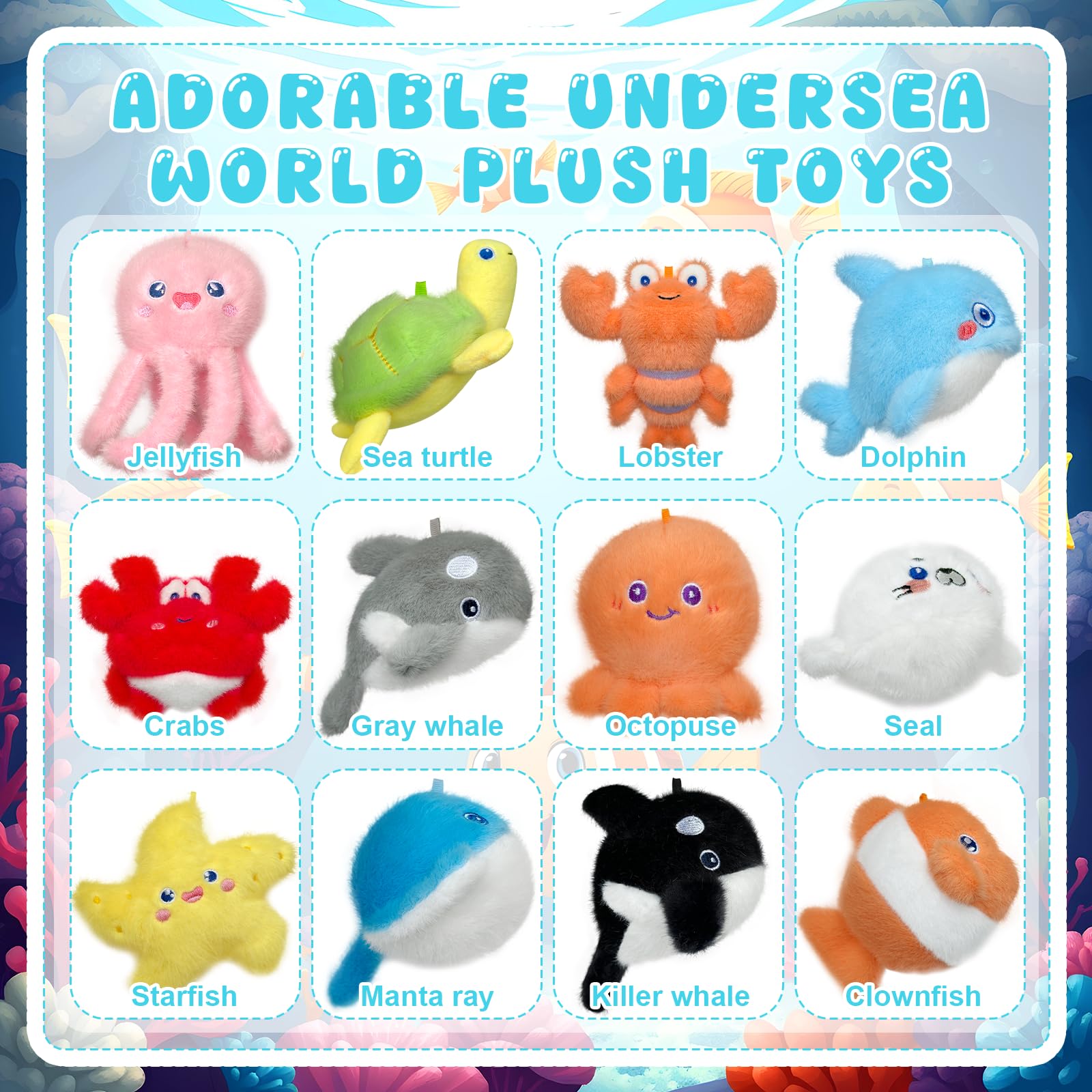 Yoloodayy transparent gift boxes showcase the mini animals.