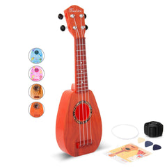 YOLOPARK 17in kids guitar with strap for easy portability.
