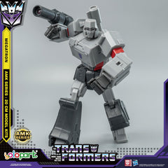 YOLOPARK Megatron figure side view highlights articulated silhouette for poses