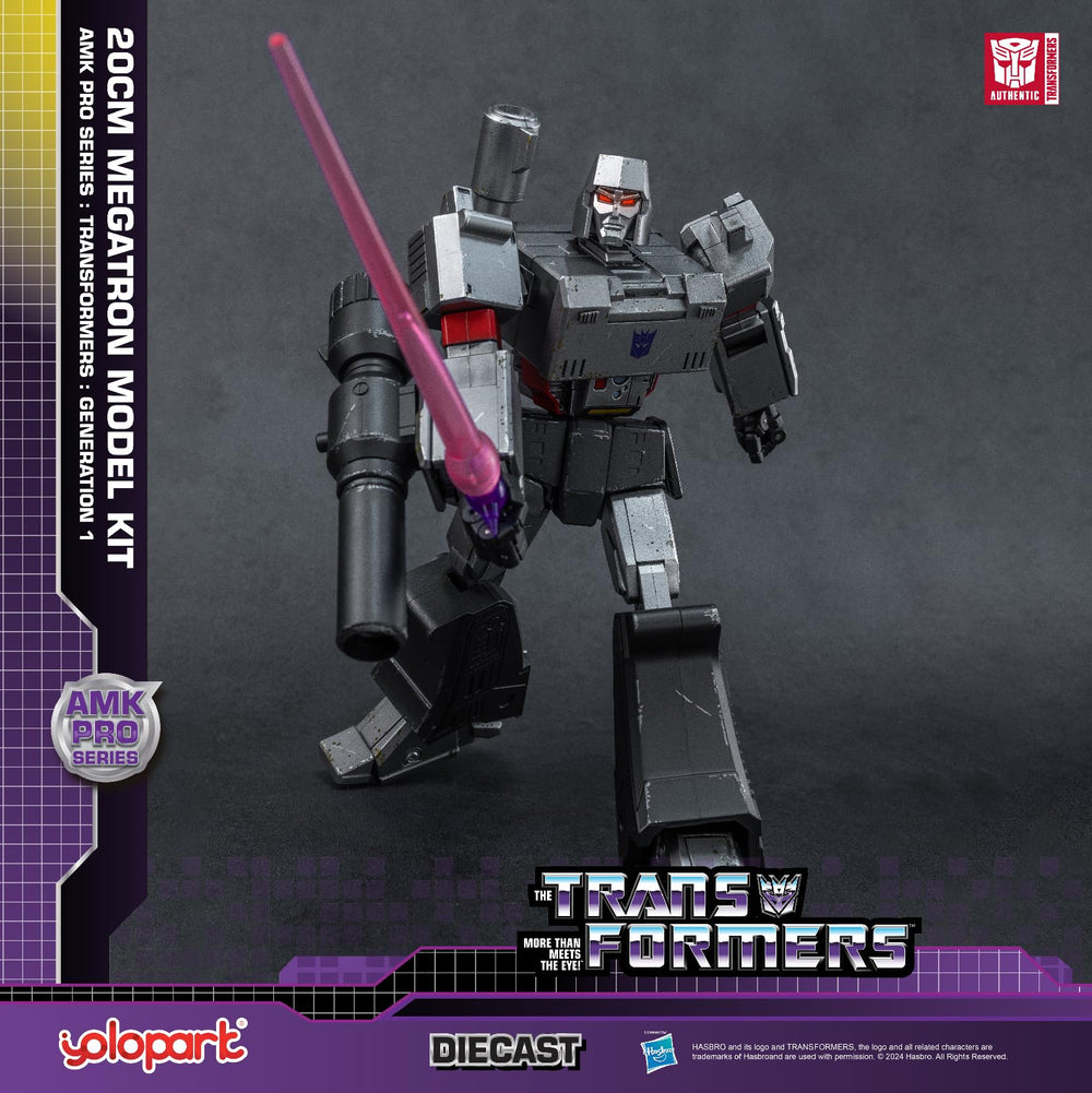 Megatron stands 7.87 inches tall for compact shelf display.
