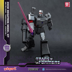 Megatron stands 7.87 inches tall for compact shelf display.