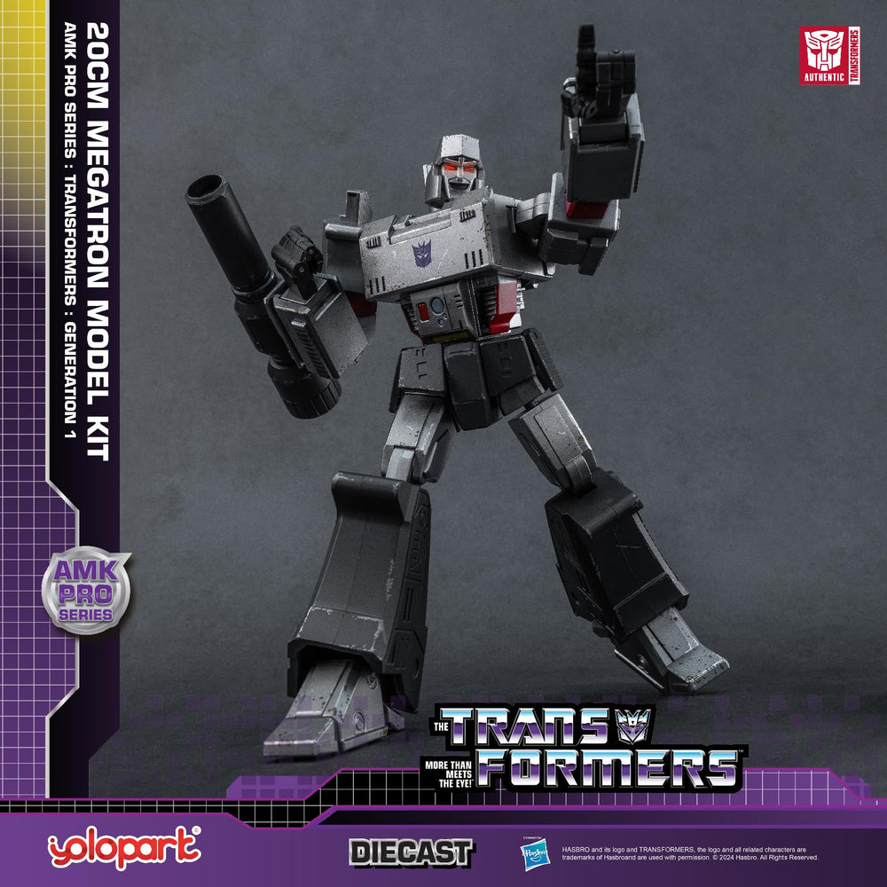 Officially licensed YOLOPARK Megatron figure with authentic G1 styling.