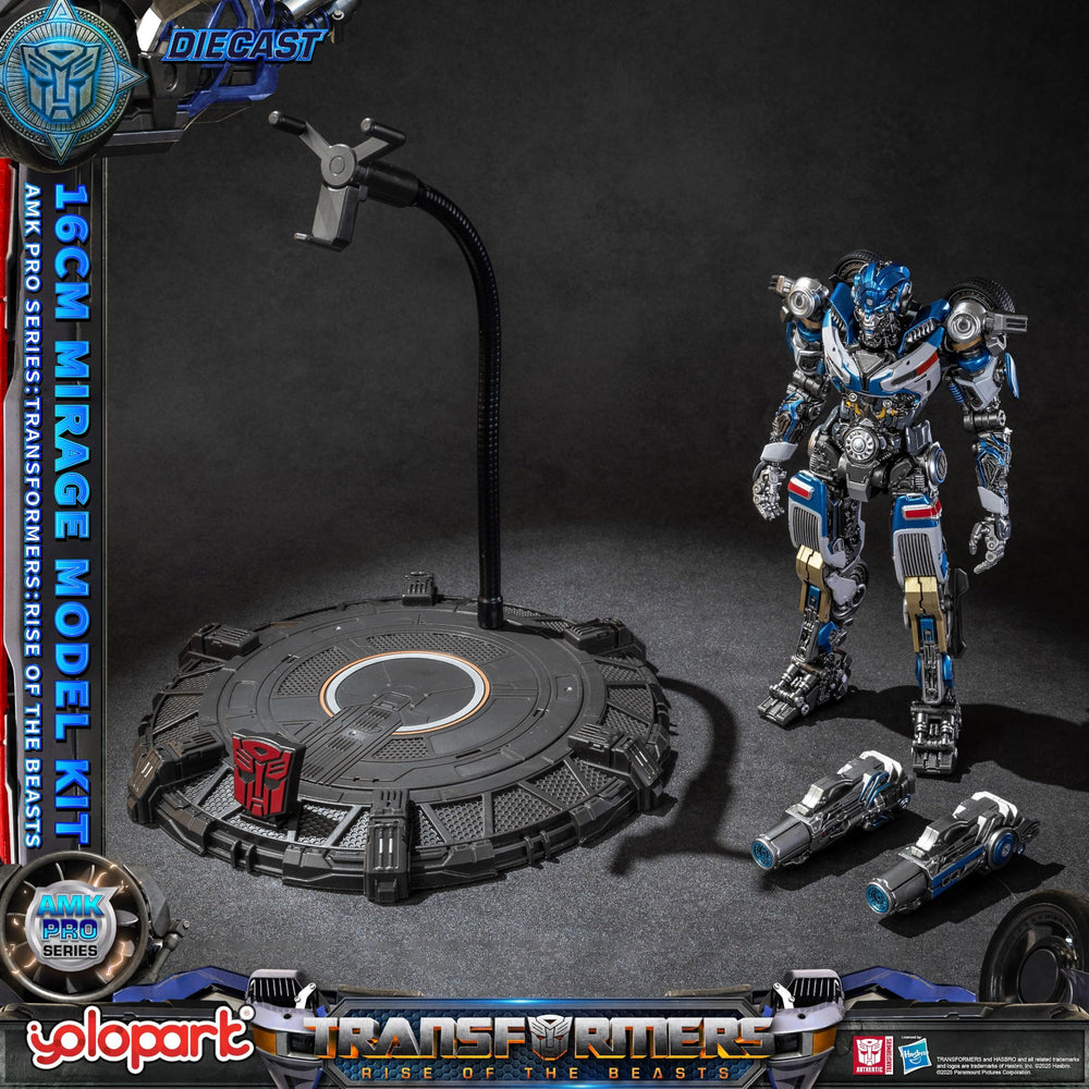 YOLOPARK Mirage figure side view shows sleek silhouette and weathering