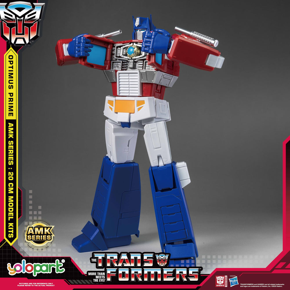 YOLOPARK Optimus Prime accessories including Ion Blaster for action-ready display
