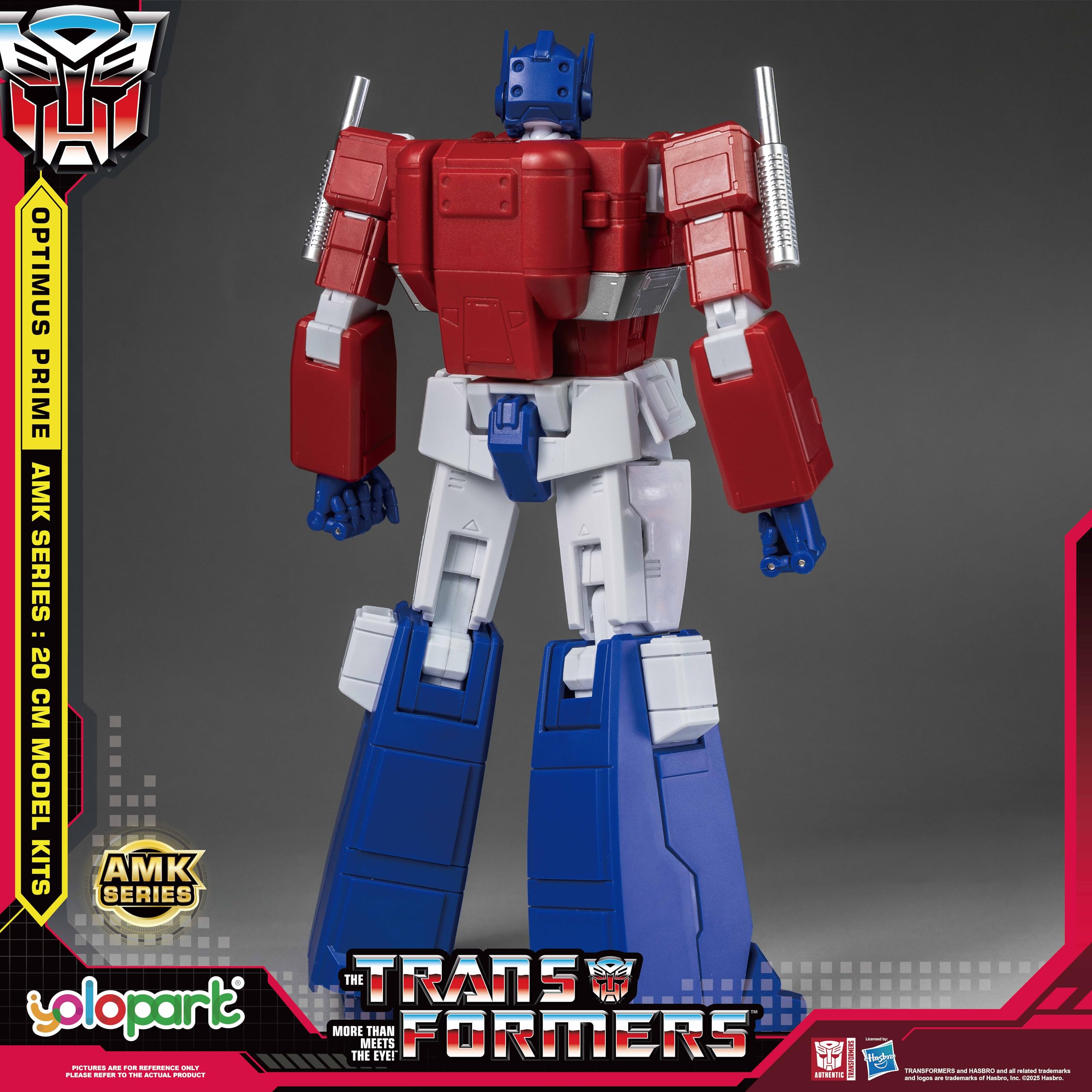 YOLOPARK Optimus Prime gift-ready setup ideal for fans and collectors