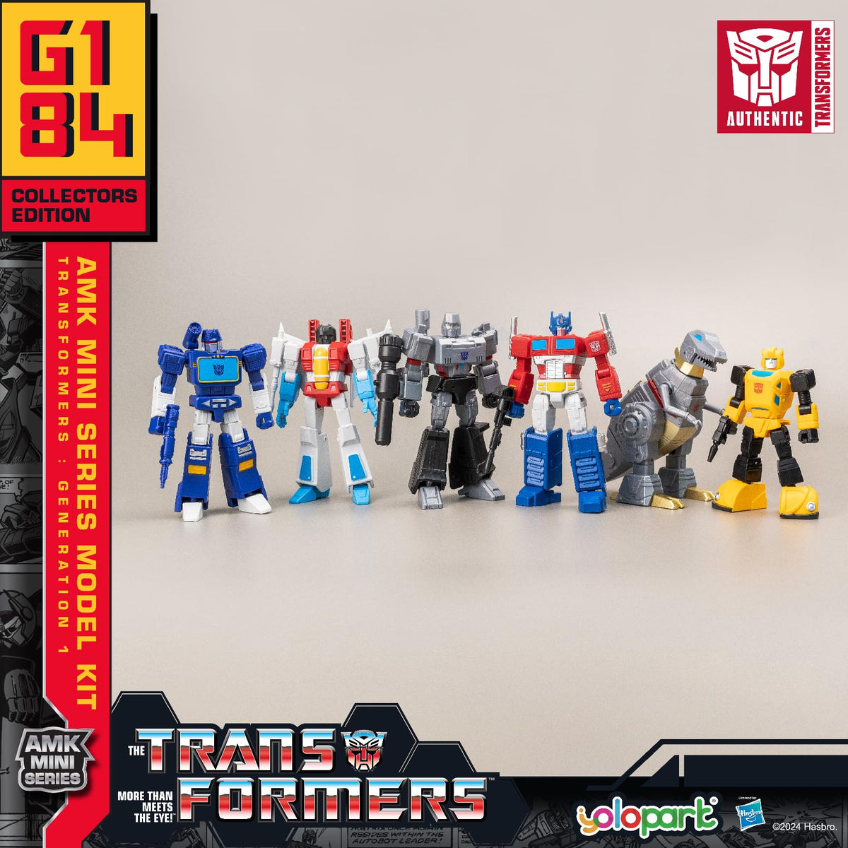 YOLOPARK Transformers Optimus Prime front view figure for imaginative play.