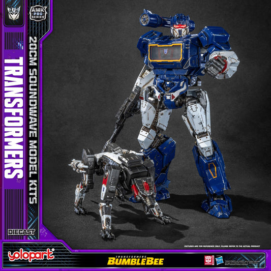 YOLOPARK Soundwave figure front view for dramatic display