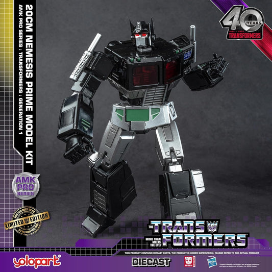 YOLOPARK Nemesis Prime detailed head sculpture perfect for close-up collection shots.