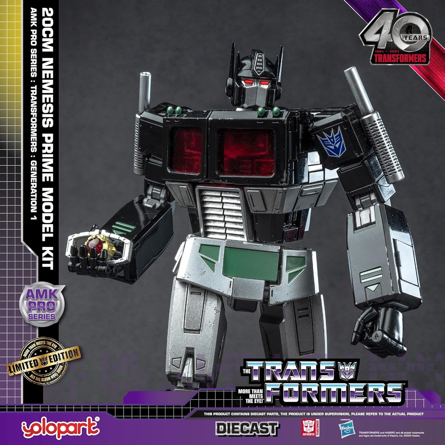 YOLOPARK Nemesis Prime LED eyes offer three lighting modes for mood lighting.