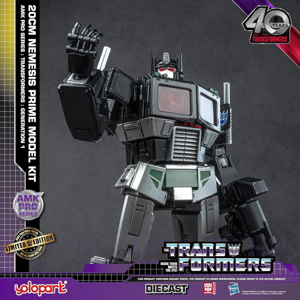 YOLOPARK Nemesis Prime highly articulated joints allow versatile poses.