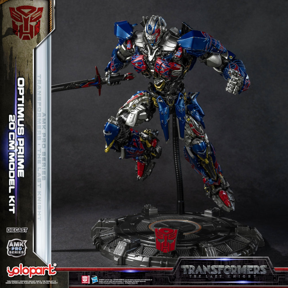 YOLOPARK Optimus Prime diecast components add premium feel and durable construction.
