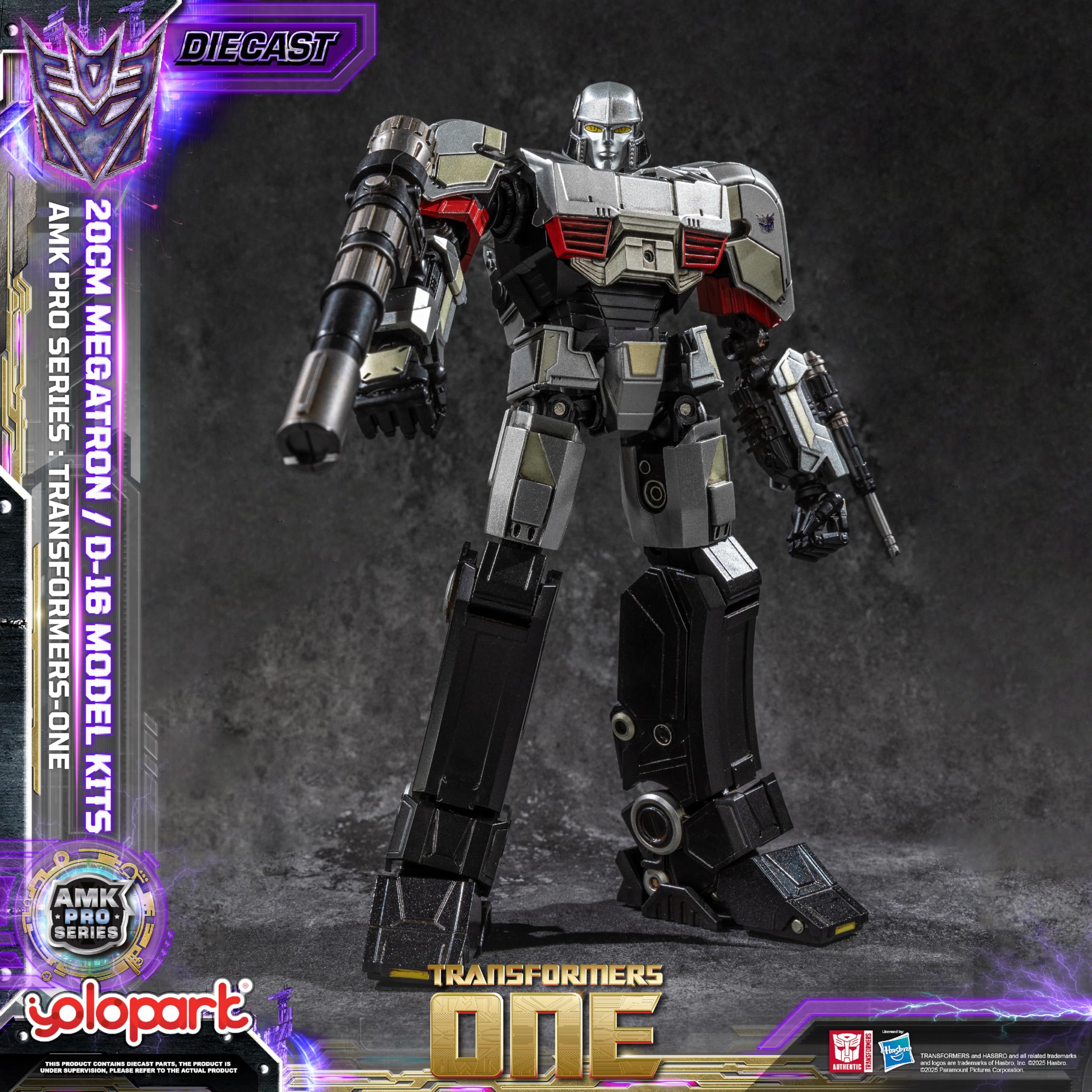 YOLOPARK Diecast armor accents emphasize sturdy premium build
