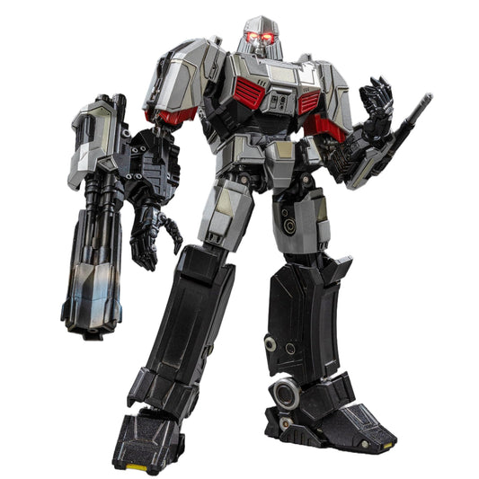 YOLOPARK Transformers One Megatron front view shows detailed premium build for display