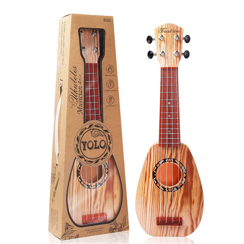YOLOPLUS+ 17-inch ukulele toy for beginners, easy to handle and fun to practice