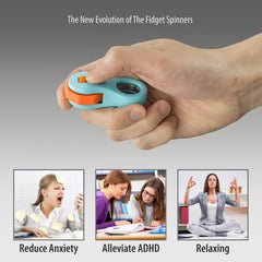 Yolscue fidget spinner blue in pocket supports quiet, portable concentration.