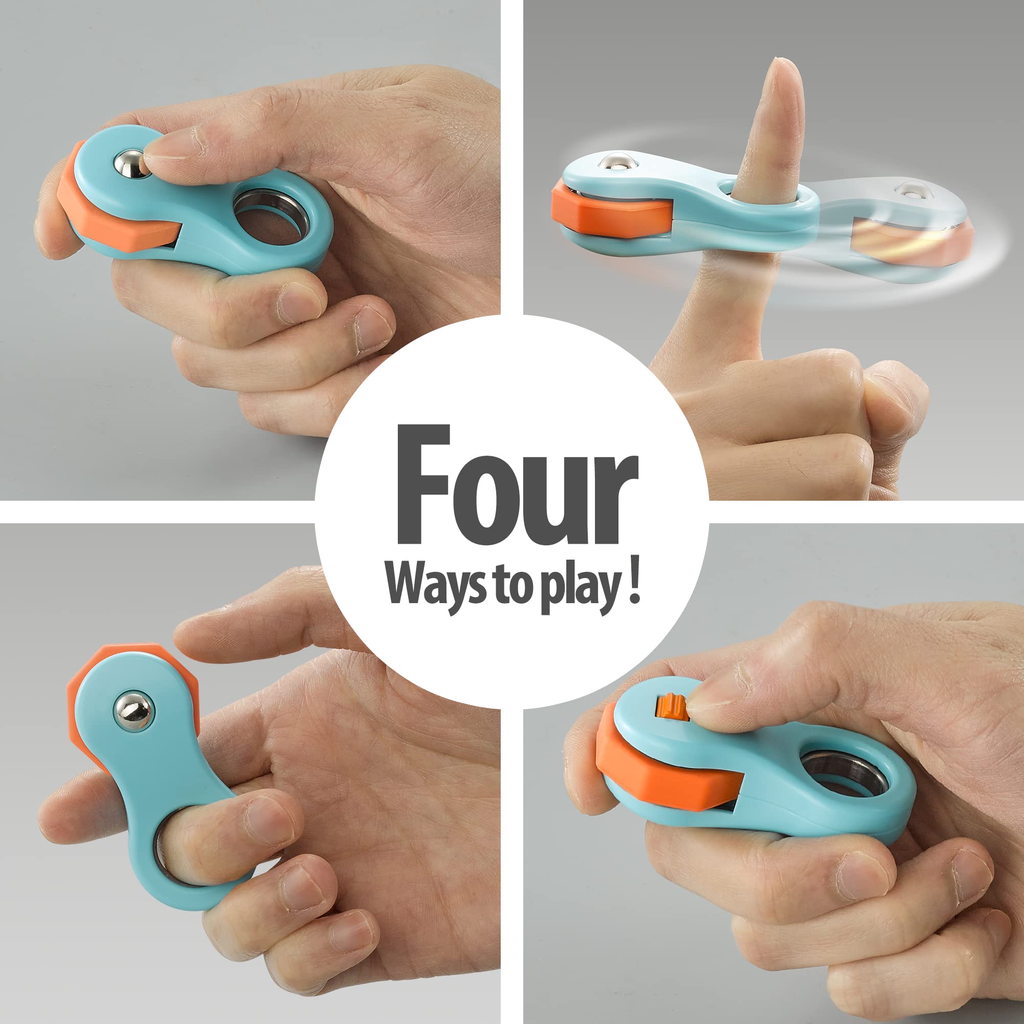 Yolscue fidget spinner blue on desk aids study sessions.