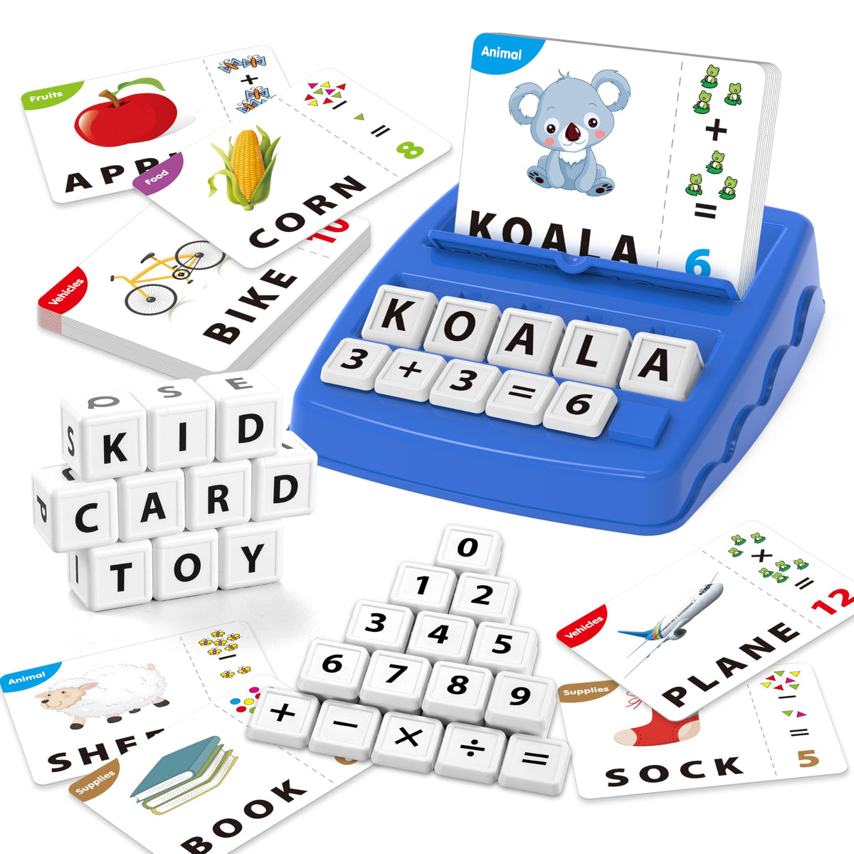 Yolscue Montessori matching letter games cover shows interactive learning and early word-building.