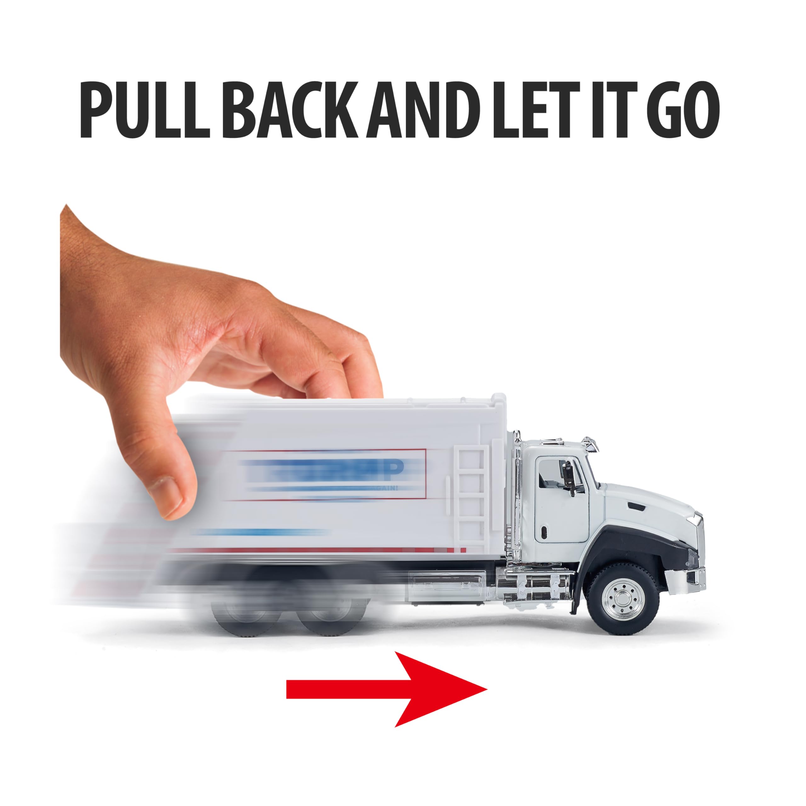 Yolscue Trump garbage truck alloy diecast for durable display