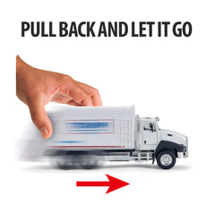 Yolscue Trump garbage truck alloy diecast for durable display