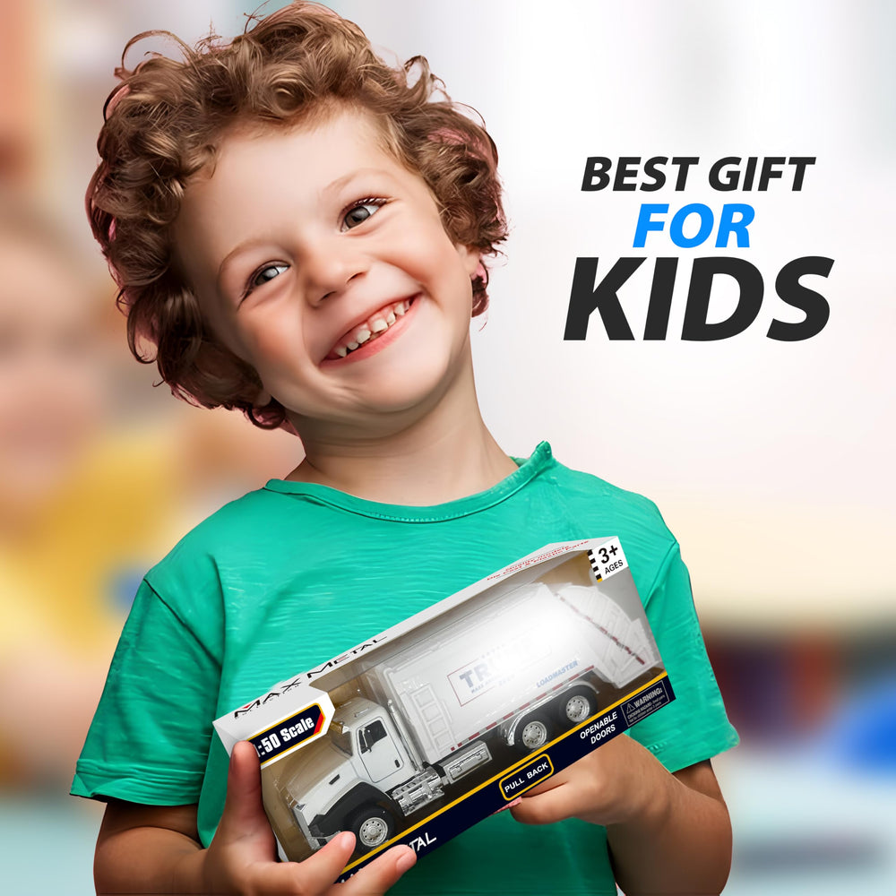 Yolscue Trump garbage truck 1:50 scale for gifting and play