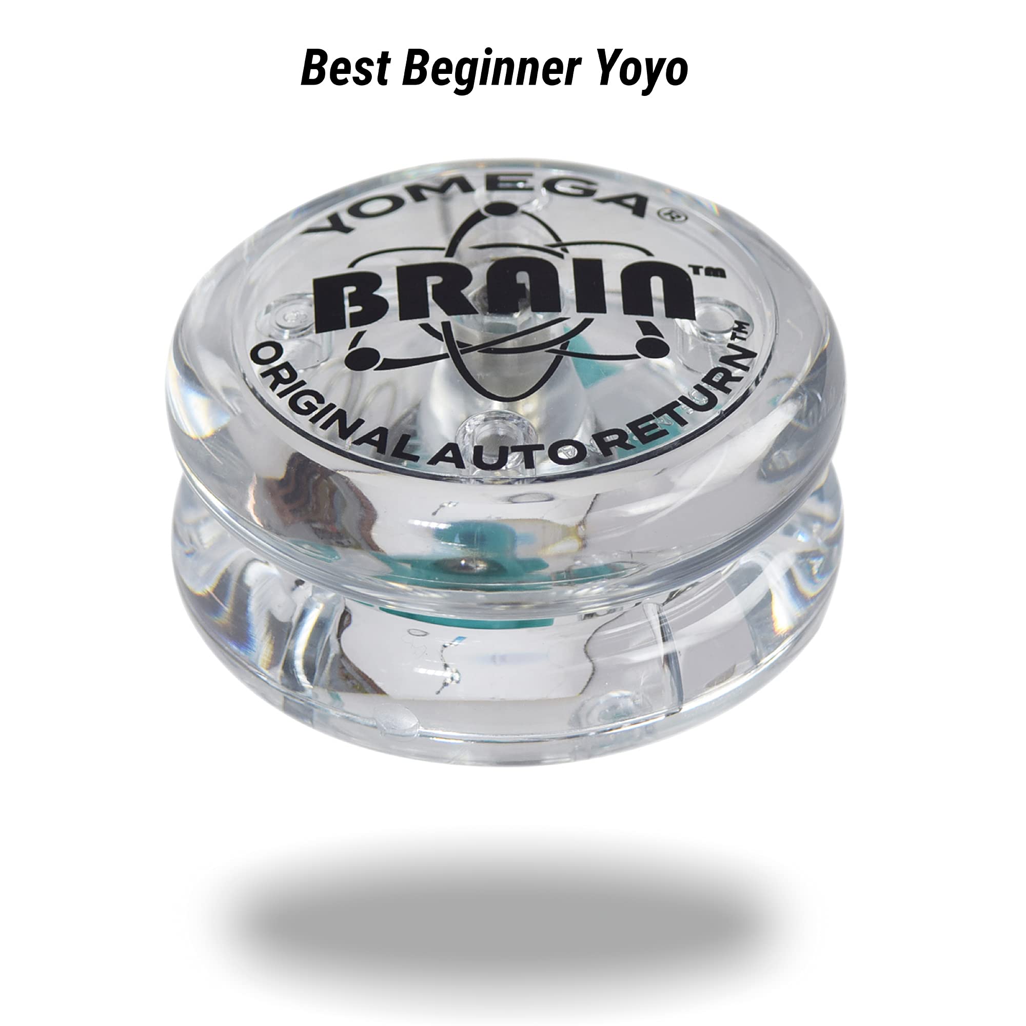 Yomega Brain yo-yo in clear finish with warranty card