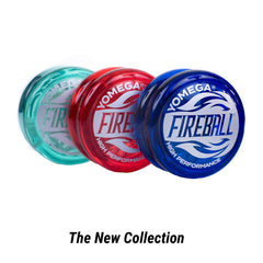 Yomega Fireball yo-yo red in box ready to gift with extras.
