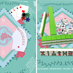 YOMEYOT Mahjong mat crystal velvet texture green premium feel