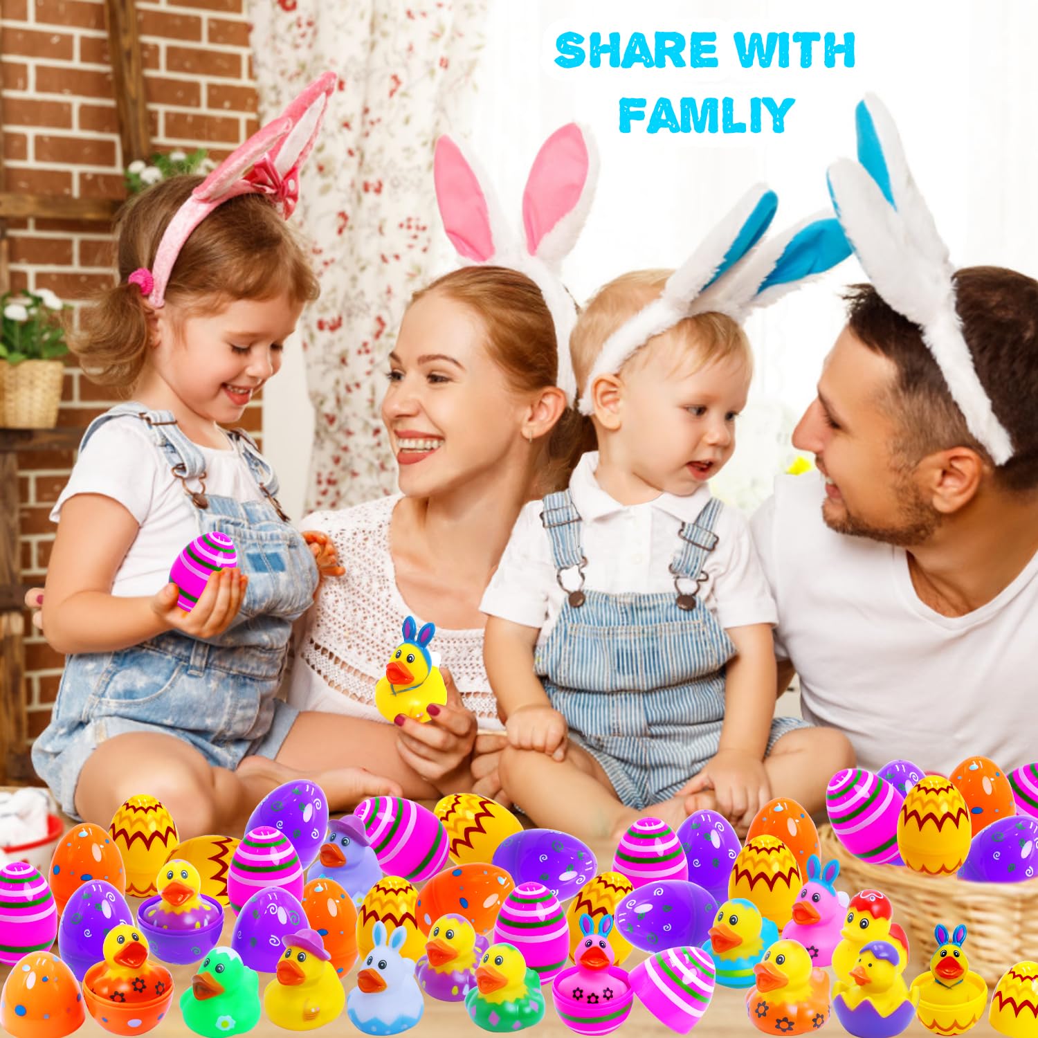 Yomwet colorful Easter eggs and duckies for imaginative play