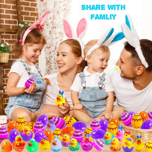 Yomwet colorful Easter eggs and duckies for imaginative play