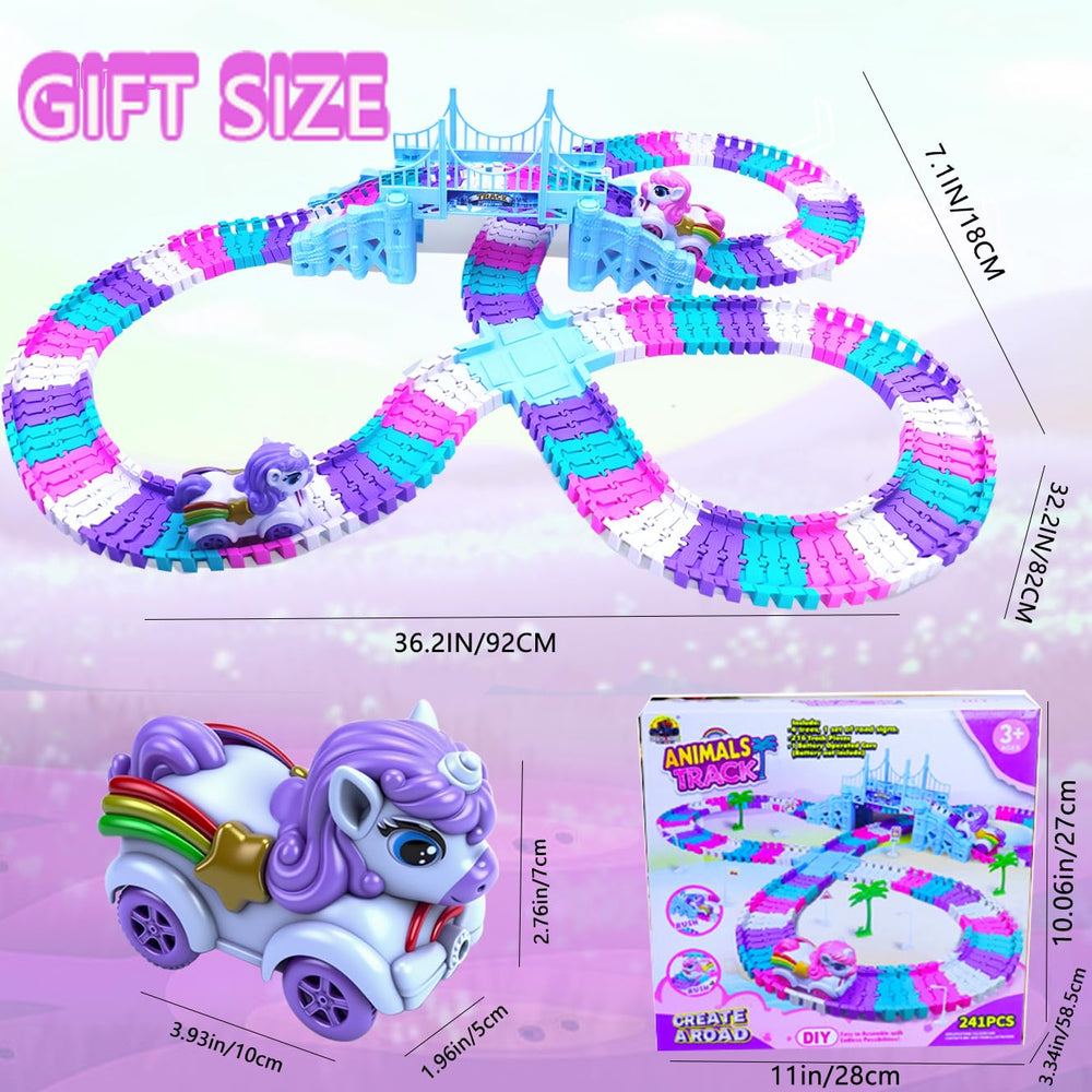 Yomwet bridges and tunnels on the colorful track set for varied layouts