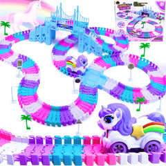 Yomwet Tracks Set pink track pieces for imaginative building and creative play