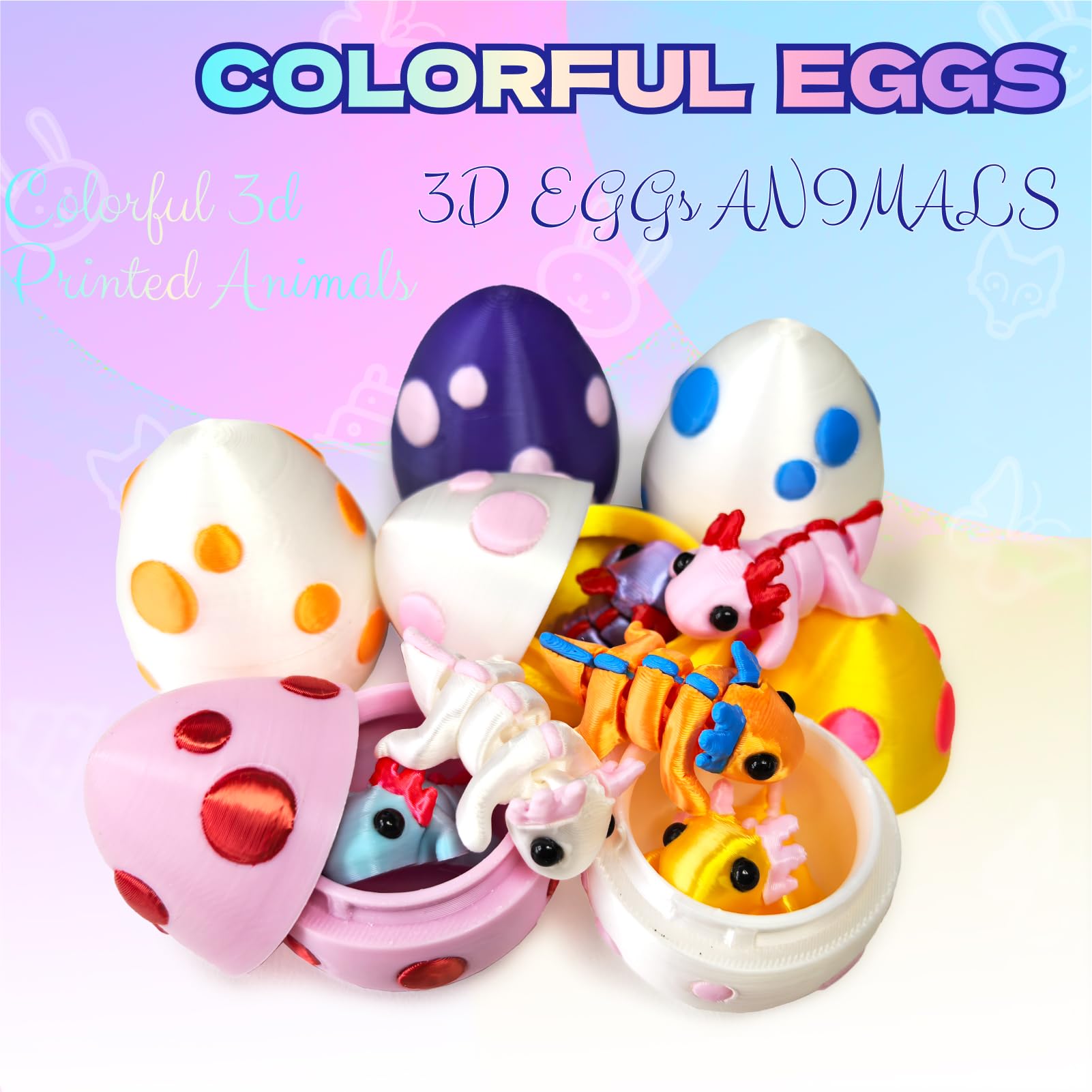 YonaaClin gift set with eggs and salamander mini figurines for gifting.