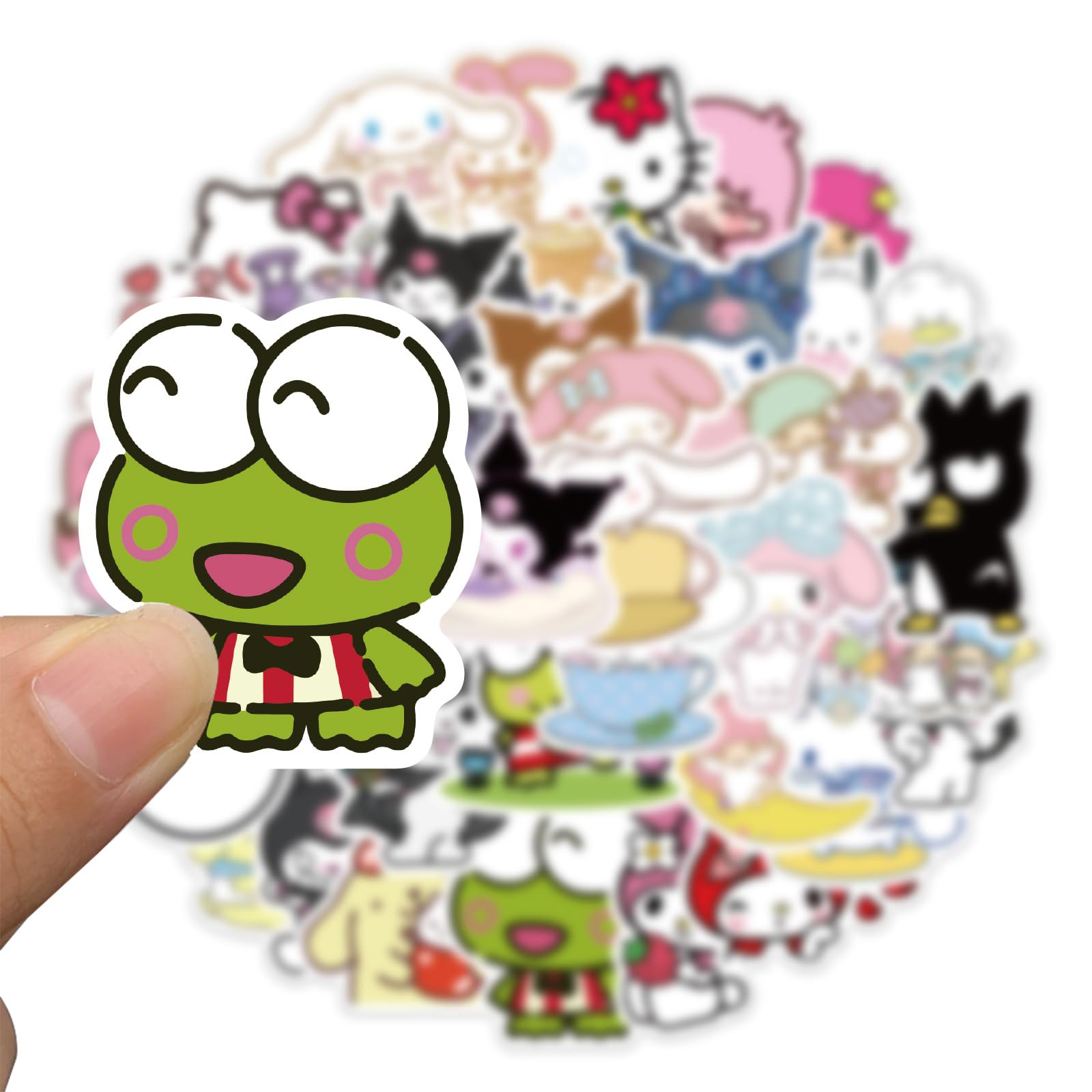 YONGAI 50-piece sticker pack for backpacks, bikes, and travel gear.