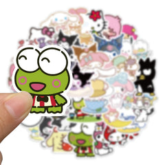 YONGAI 50-piece sticker pack for backpacks, bikes, and travel gear.