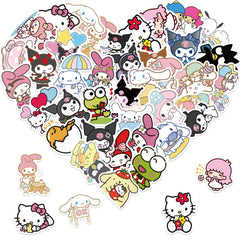 YONGAI Hello Kitty sticker set for laptop personalization and safe, waterproof décor.
