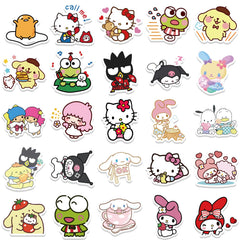 YONGAI kawaii graffiti stickers collection for creative room decor.