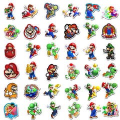 YONGAI Mario sticker on a bike helmet personalizes gear while staying water-friendly
