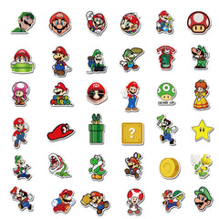 YONGAI Mario sticker on a guitar case adds character and lasting durability