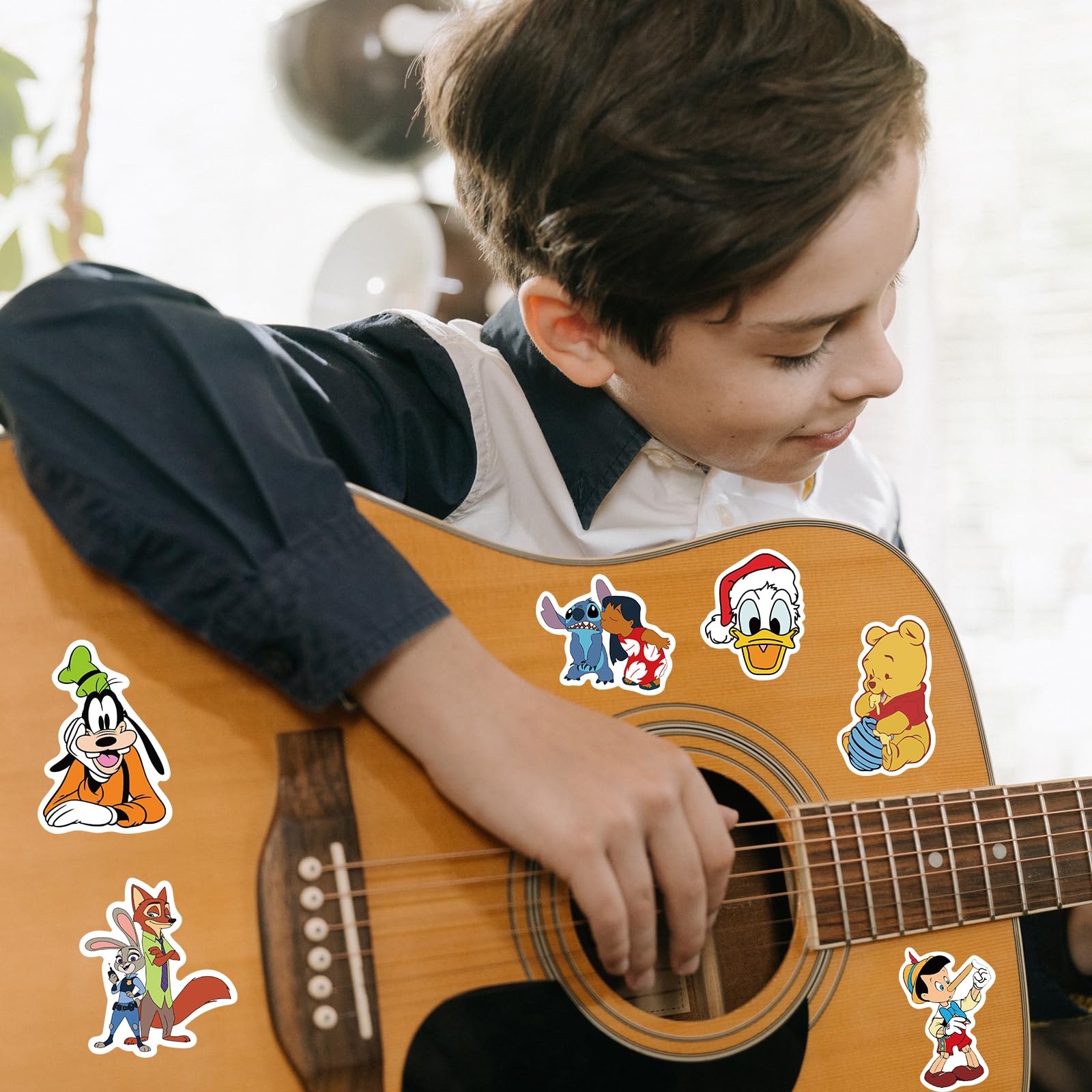YONGAI notebook stickers; colorful, graffiti-style accents for journaling.