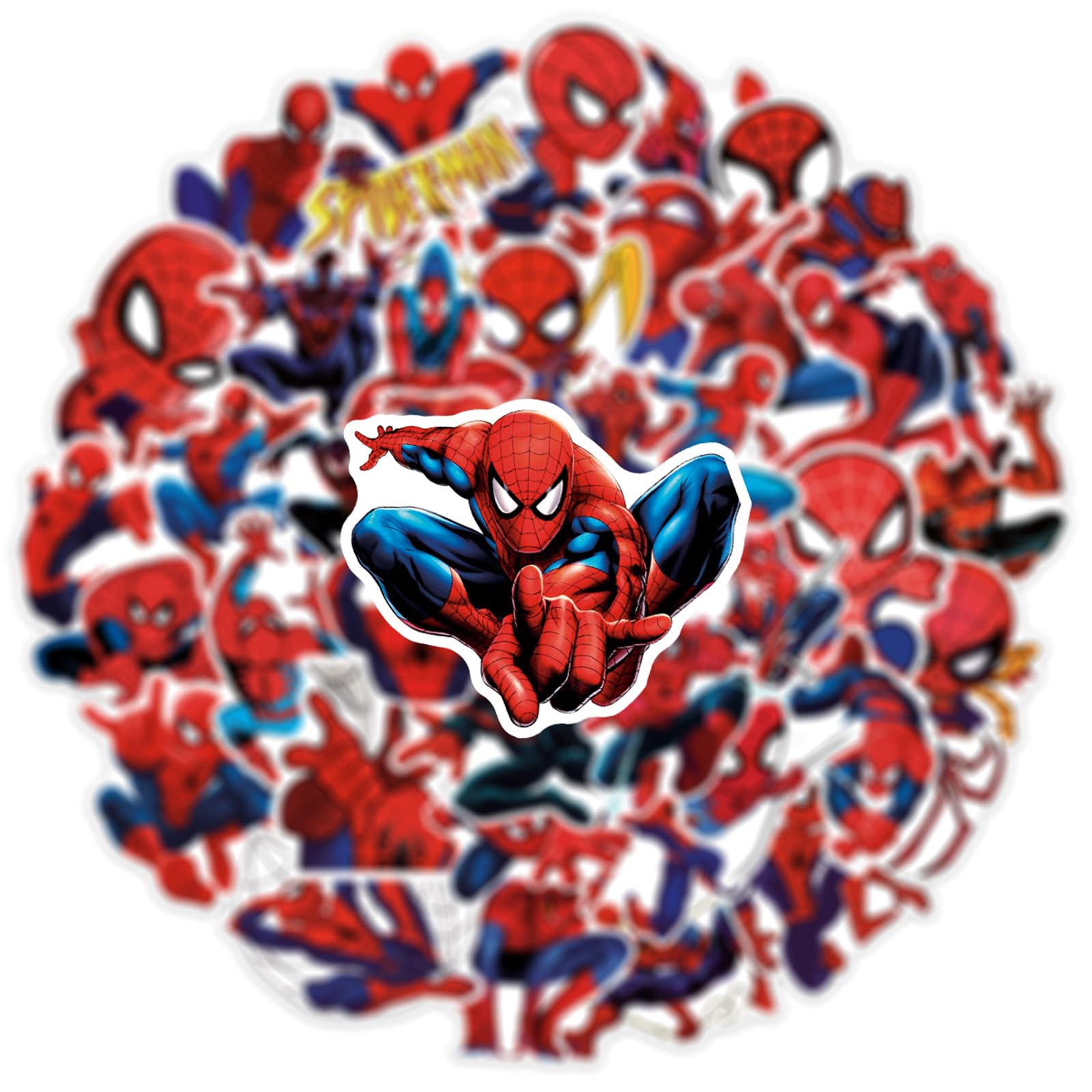 YONGAI Spiderman stickers on skateboard add bold color