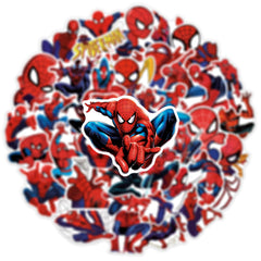 YONGAI Spiderman stickers on skateboard add bold color