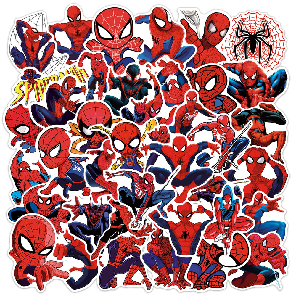 YONGAI Spiderman stickers are waterproof for bottles and gear