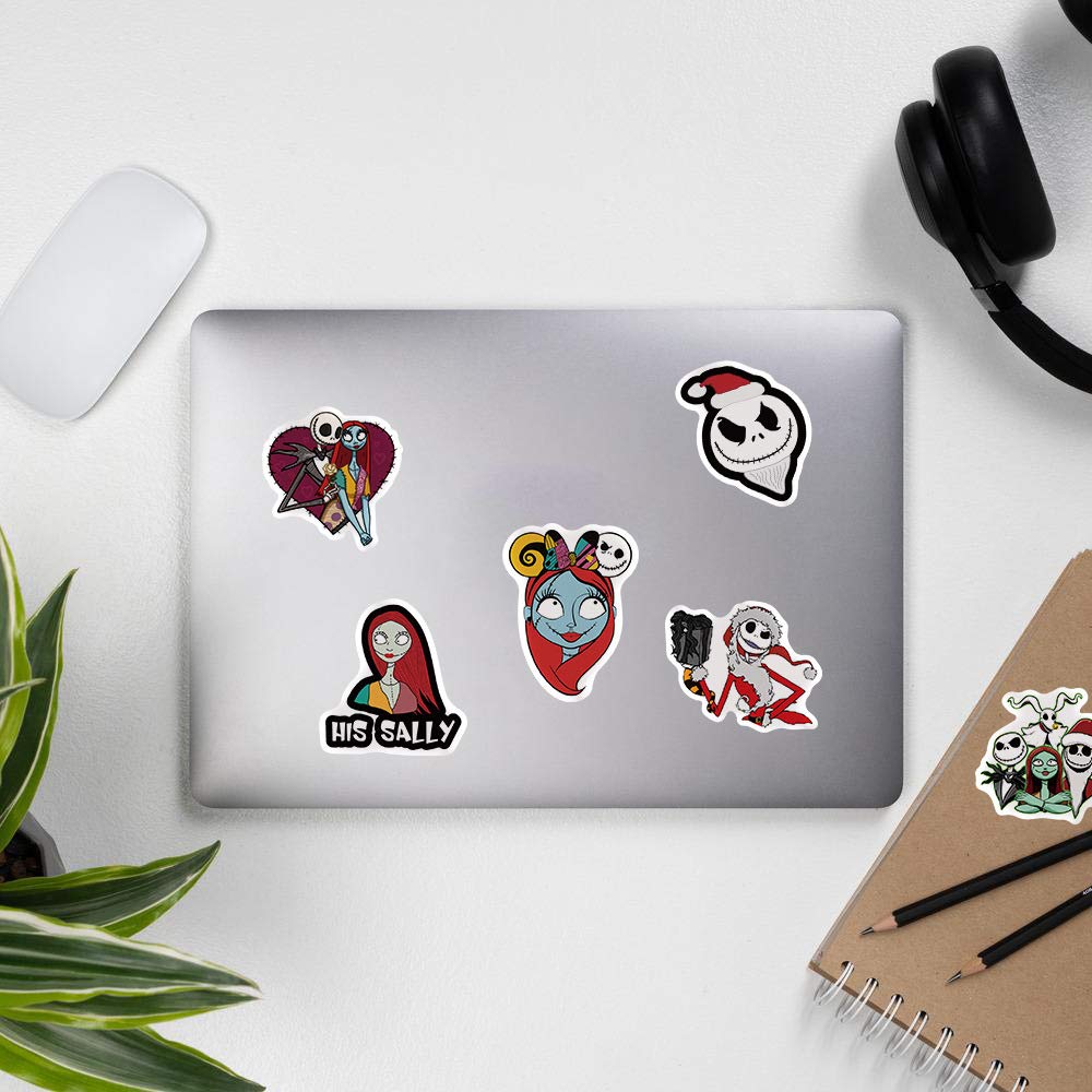YONGAI waterproof vinyl decals on a laptop add color and durability.