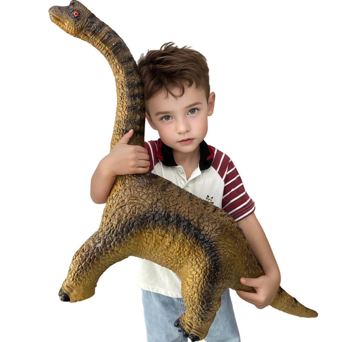 YONGJULE Brachiosaurus inflatable 32-inch height, ideal for active play and dinosaur-themed decor