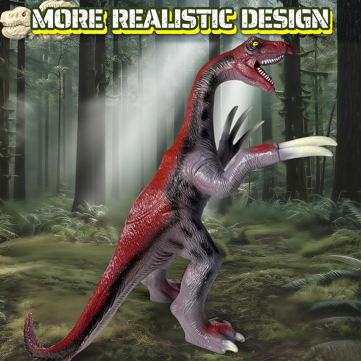 YONGJULE inflatable dinosaur packs away compactly after playtime