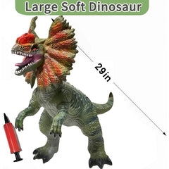 YONGJULE inflatable dinosaur stands upright for dynamic play and room decor.