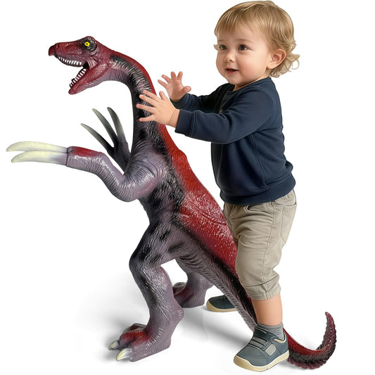 YONGJULE Therizinosaurus inflatable dinosaur in action, ideal for imaginative play