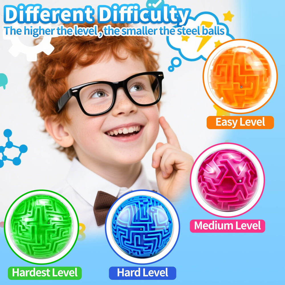 YongnKids Amaze 3D maze ball, compact travel size for busy minds.