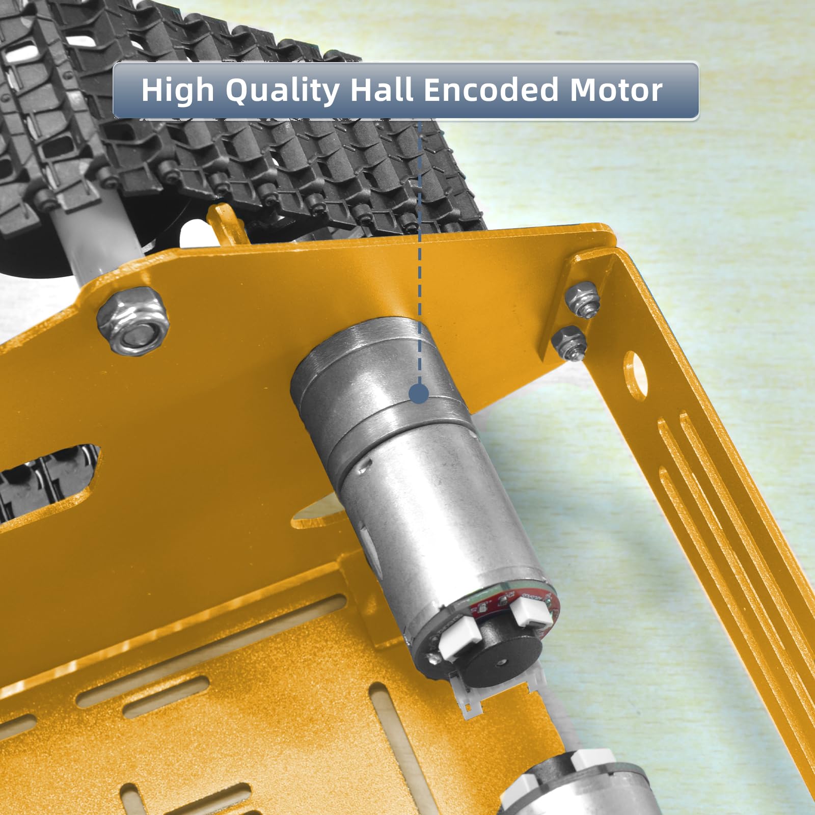 YonPhsy aluminum robot base offers strong, durable performance.