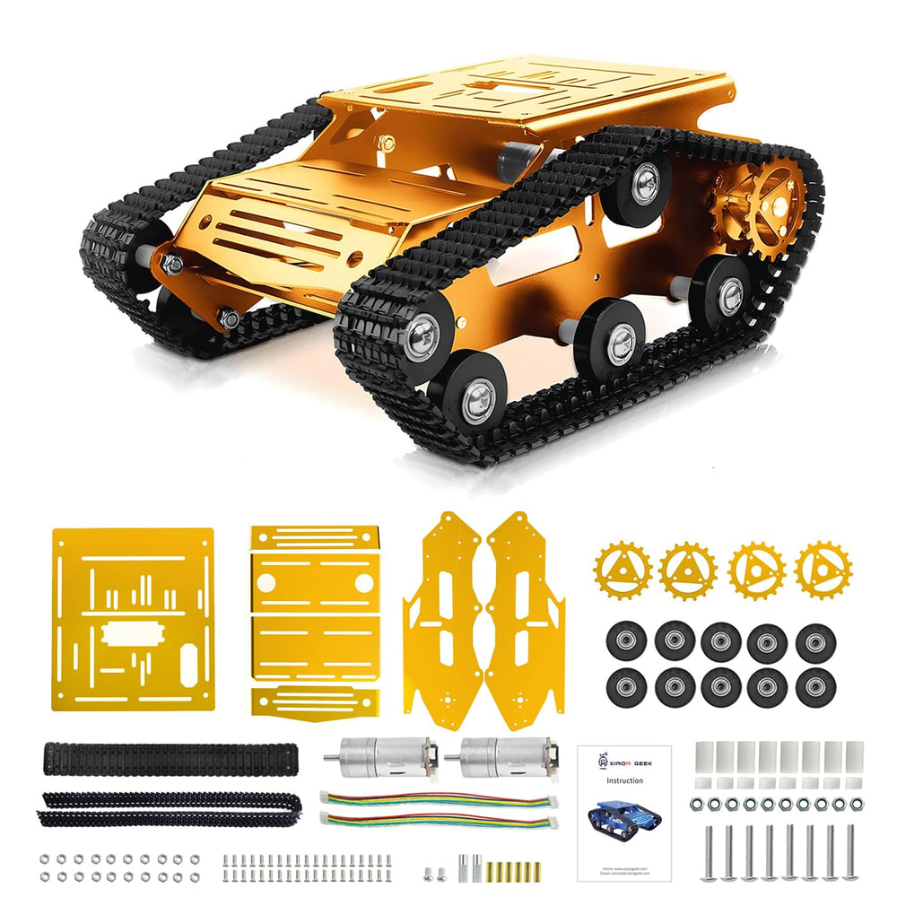 YonPhsy tank chassis with encoder motor for precise robotic movement.